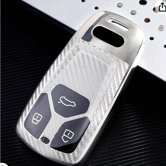 Car Key Case Cover Shell Carbon Fiber for Audi - Picture 6 of 6